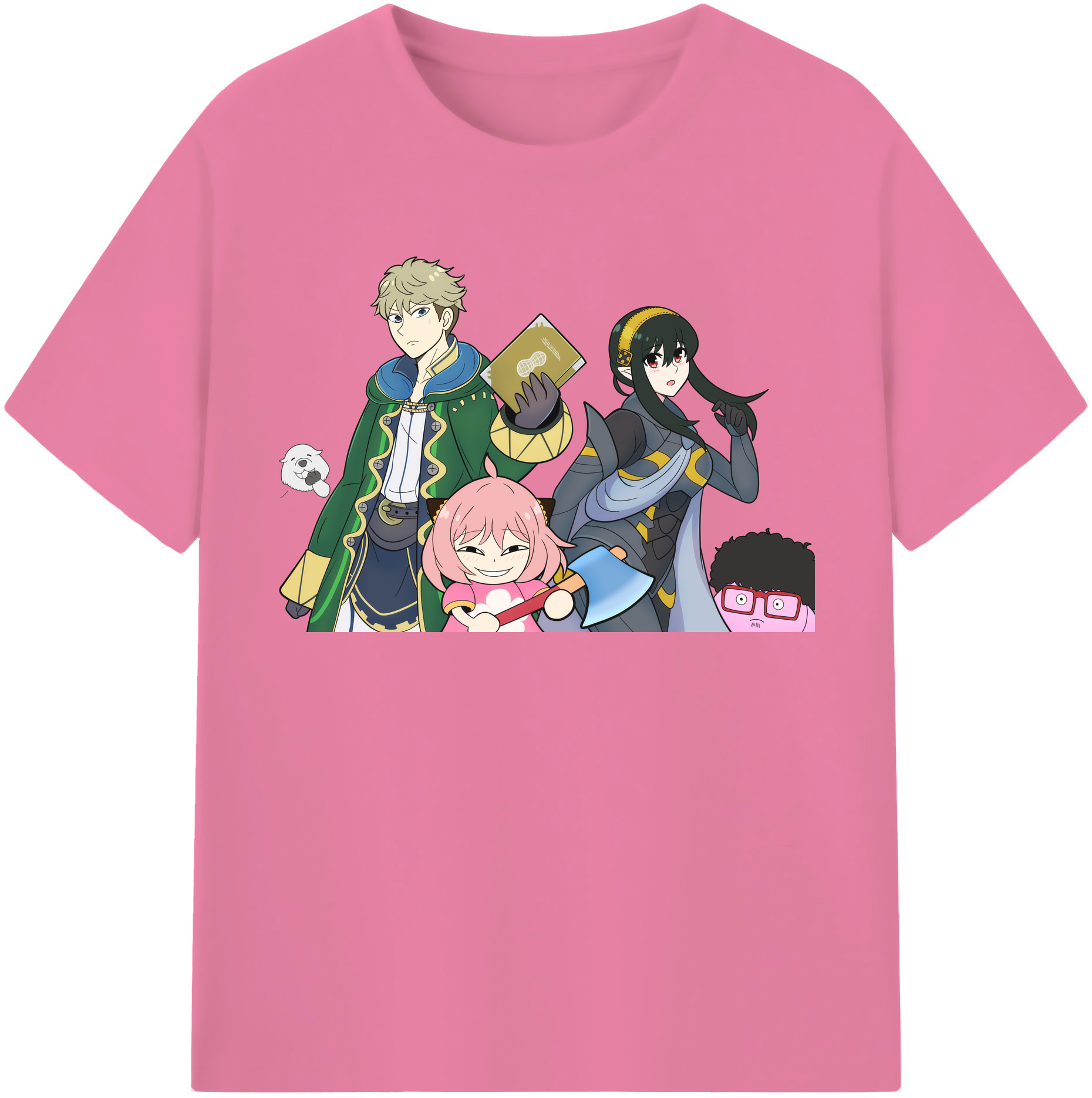 （画像用） SPY×FAMILY间谍家家酒 綿100％半袖Tシャツ（フロントプリント）